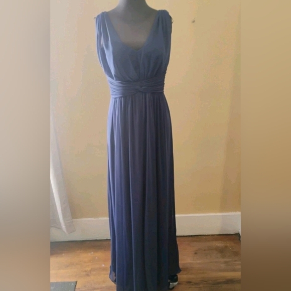 ALFRED SUNG Deep Blue Maxi Dress - Picture 1 of 12